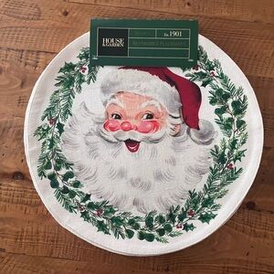 House and Garden set of 4 reversible Santa Christmas placemats